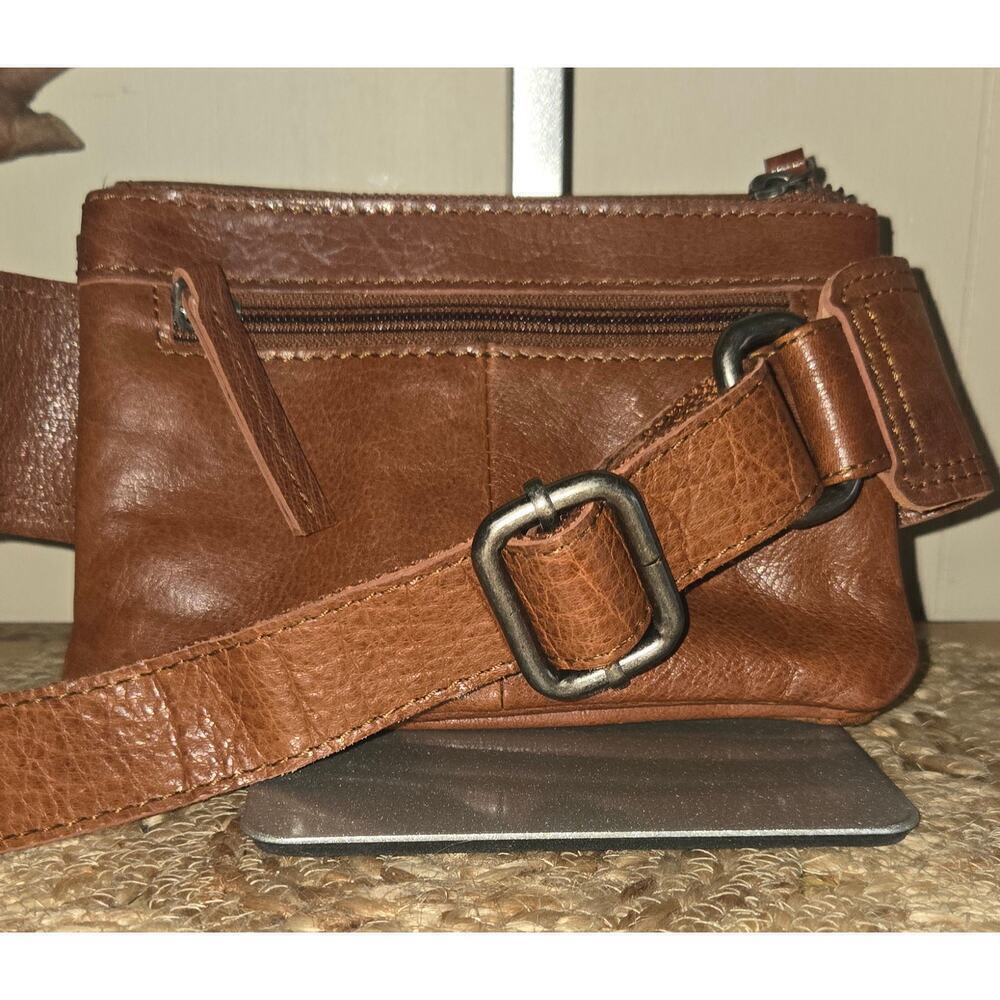 Spikes & Sparrow Leather Belt Bag Missouri Brandy Ladies - Picture 10 of 11